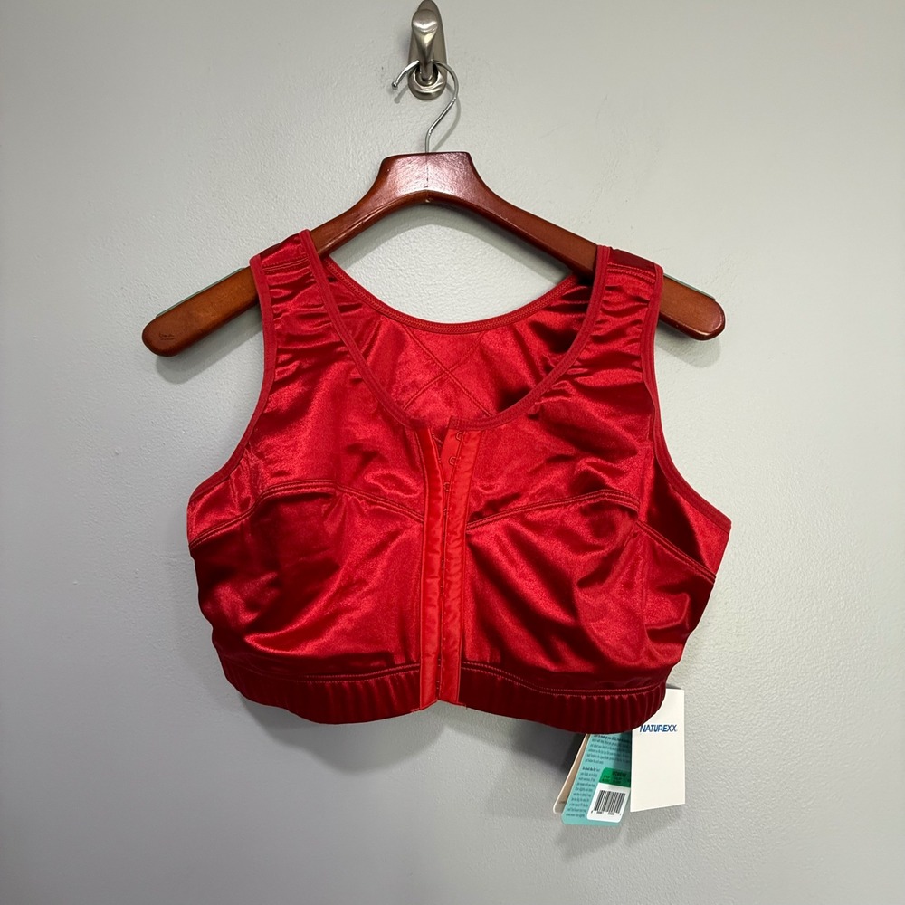 Enell Sport High Impact Front Closure Sports Bra Red NL100 Size 3 NWT